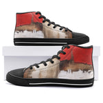 High-Top Canvas Shoes Modern Art Abstraction