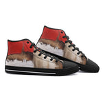 High-Top Canvas Shoes Modern Art Abstraction