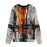 Men's Zip Up Hoodie Modern Art Abstraction