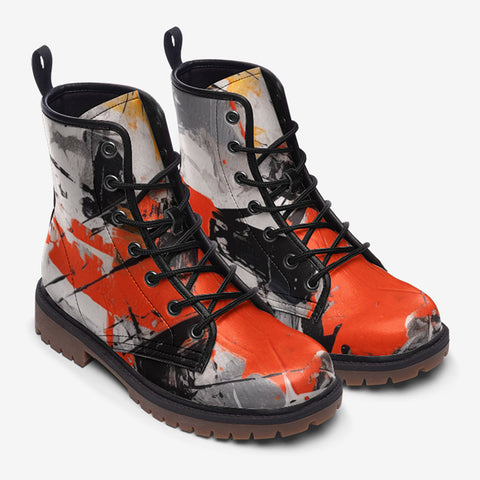 Leather Boots Modern Art Abstraction