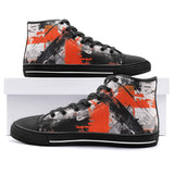 High-Top Canvas Shoes Modern Art Abstraction