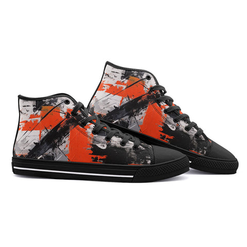 High-Top Canvas Shoes Modern Art Abstraction