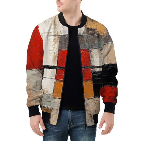 Bomber Jacket Modern Art Abstraction