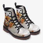 Leather Boots Watercolor Giraffe