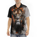 Men's Polo Shirt Lion Splashes Artwork