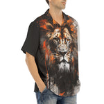 Hawaiian Shirt Lion Splashes Artwork