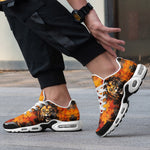 Air Cushion Sneakers Coloured Splashes Artwork Lion