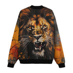 Bomber Jacket Coloured Splashes Artwork Lion