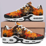 Air Cushion Sneakers Coloured Splashes Artwork Lion