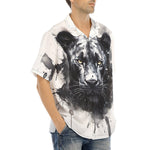 Hawaiian Shirt Panther Watercolor Paint