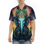 Men's Polo Shirt Psychedelic Ganesha Art