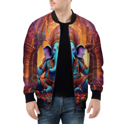 Bomber Jacket Hindu God Ganesha