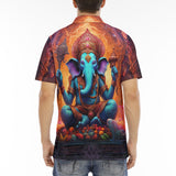 Men's Polo Shirt Hindu God Ganesha