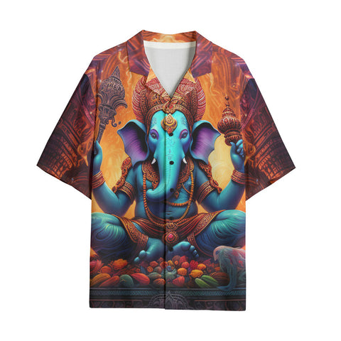 Hawaiian Shirt Hindu God Ganesha