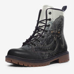 Leather Boots Black Octopus Monster