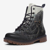 Leather Boots Black Octopus Monster