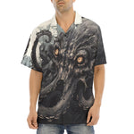 Hawaiian Shirt Black Octopus Monster