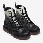 Leather Boots Black Octopus Monster