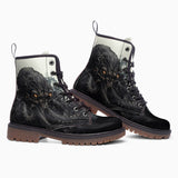 Leather Boots Black Octopus Monster