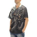 Hawaiian Shirt Black Octopus Monster