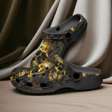 Classic Clogs Golden Skull Motifs