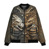 Bomber Jacket Dragons Artwork