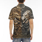 Men's Polo Shirt Dragons Artwork