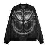 Bomber Jacket Two Metal Dragons Art