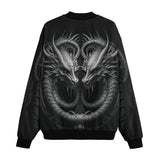 Bomber Jacket Two Metal Dragons Art