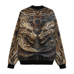 Bomber Jacket Surreal Wooden Dragons