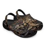 Classic Clogs Surreal Wooden Dragons