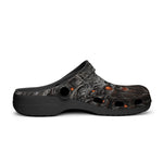 Classic Clogs Demonic Skull with Red Eyes