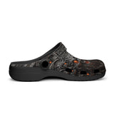 Classic Clogs Demonic Skull with Red Eyes
