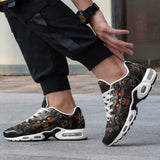 Air Cushion Sneakers Demonic Skull with Red Eyes