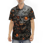 Men's Polo Shirt Evil Zombie Skull
