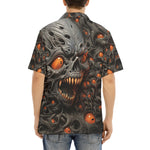 Hawaiian Shirt Evil Zombie Skull