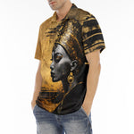 Men's Polo Shirt Golden Egyptian Queen