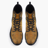 Casual Leather Chunky Boots Golden Egyptian Queen