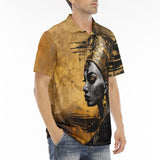 Men's Polo Shirt Golden Egyptian Queen