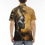 Men's Polo Shirt Golden Egyptian Queen