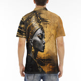 Men's Polo Shirt Golden Egyptian Queen