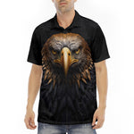 Men's Polo Shirt Golden Eagle Head