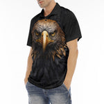 Men's Polo Shirt Golden Eagle Head