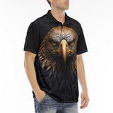Men's Polo Shirt Golden Eagle Head