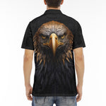 Men's Polo Shirt Golden Eagle Head