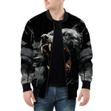 Bomber Jacket Angry Bear Roar