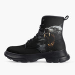 Casual Leather Chunky Boots Angry Bear Roar