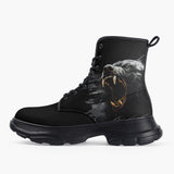 Casual Leather Chunky Boots Angry Bear Roar