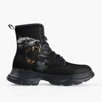 Casual Leather Chunky Boots Angry Bear Roar