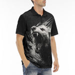 Men's Polo Shirt Angry Bear Roar